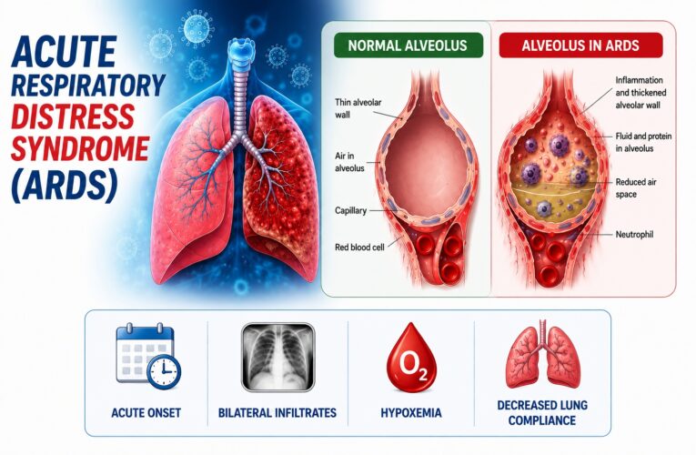 Acute Respiratory Distress Syndrome (ARDS) – Sign and Symptoms, Risk factors, Diagnosis, Complications, Treatment and Prevention 4.9 (5682)